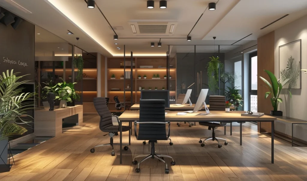 Stylish commercial office interior design