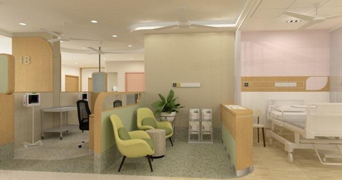Patient Rooms designed by VVYC designs